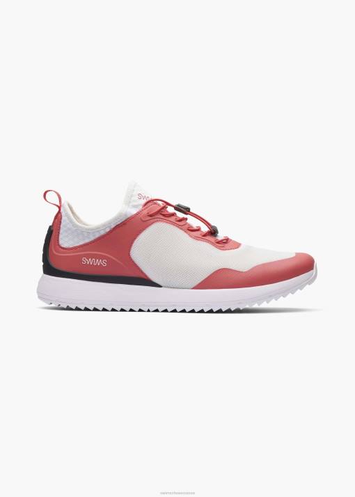 SWIMS blanc rouge coureur de l'océan chaussure 8HDH86