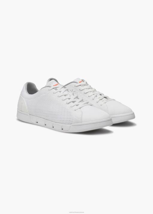 SWIMS blanc tricot de tennis brise chaussure 8HDH70