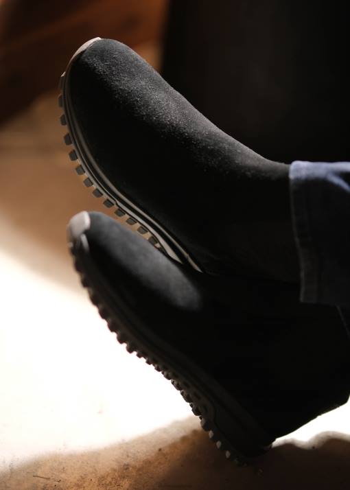 SWIMS noir chelsea vibram chaussure 8HDH110