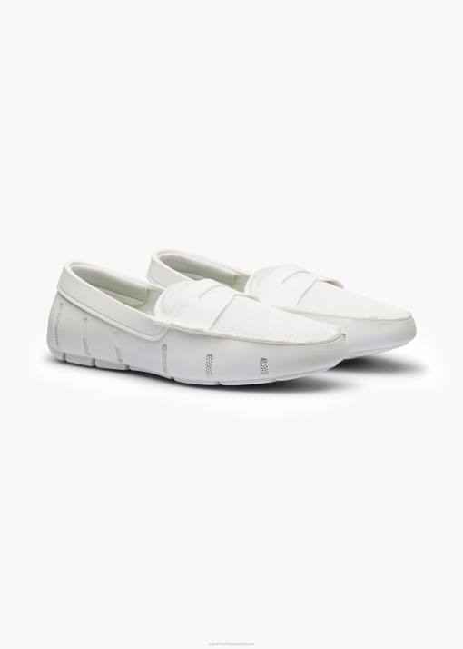 SWIMS blanc mocassin chaussure 8HDH57
