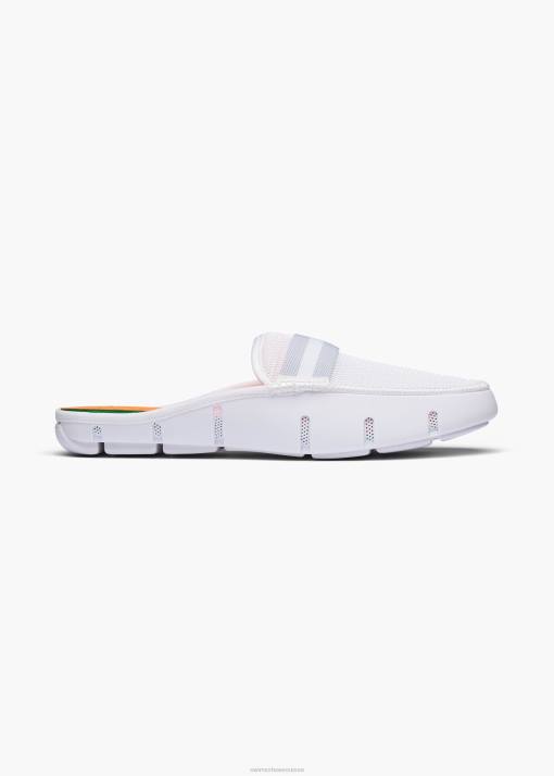 SWIMS blanc mocassin à glissière chaussure 8HDH56