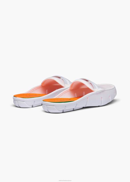 SWIMS blanc mocassin à glissière chaussure 8HDH56