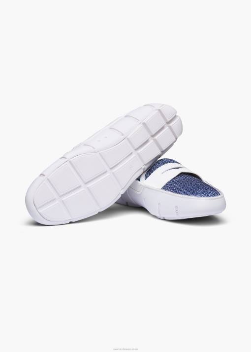 SWIMS blanc mocassin imprimé chaussure 8HDH23