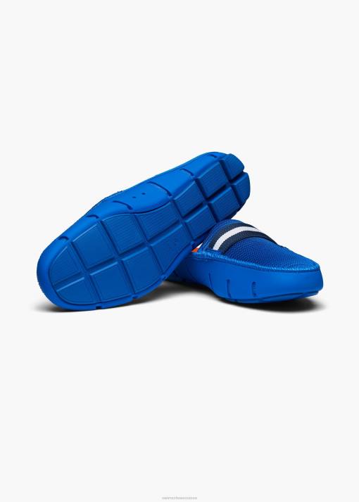 SWIMS bleu mocassin à glissière chaussure 8HDH47
