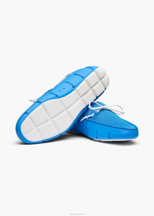SWIMS ciels bleus mocassin en dentelle tressée chaussure 8HDH29