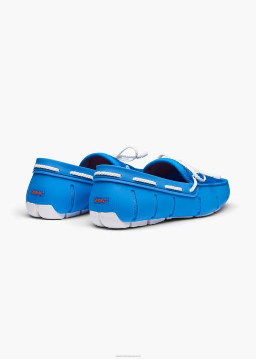 SWIMS ciels bleus mocassin en dentelle tressée chaussure 8HDH29
