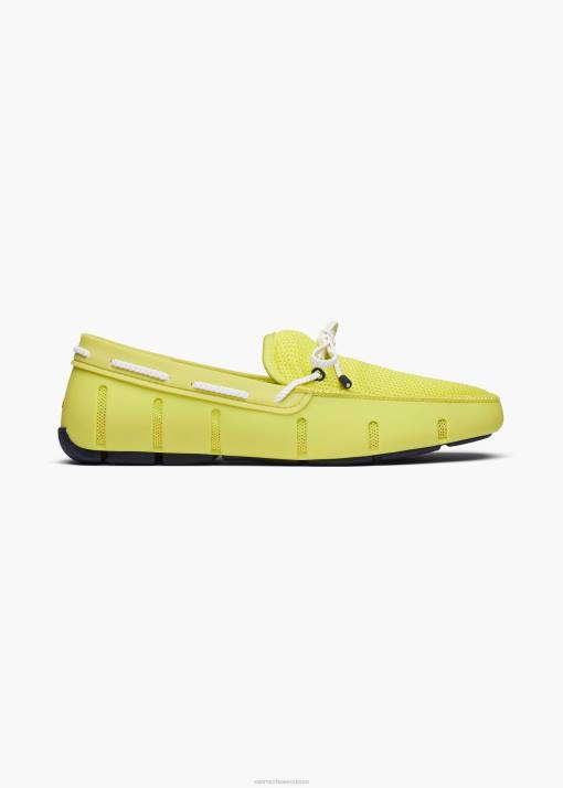 SWIMS citron mocassin en dentelle tressée chaussure 8HDH30