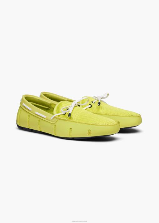 SWIMS citron mocassin en dentelle tressée chaussure 8HDH30