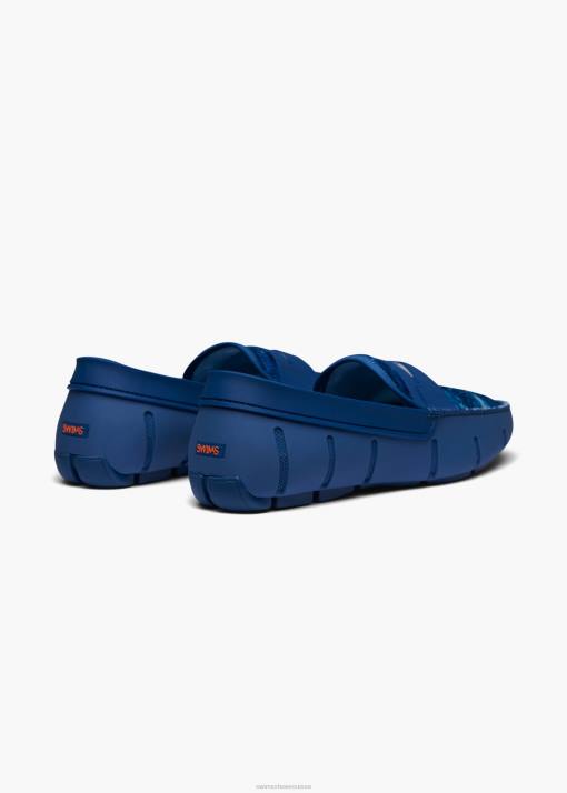 SWIMS enseigne bleue mocassin imprimé chaussure 8HDH10