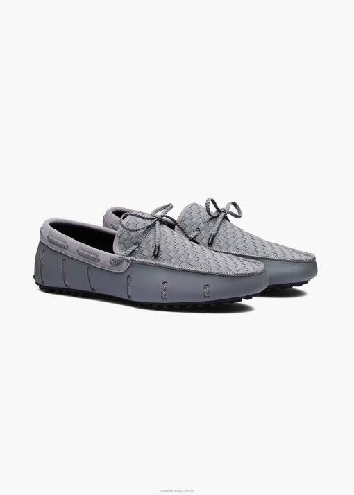 SWIMS gris noir pilote tissé chaussure 8HDH19