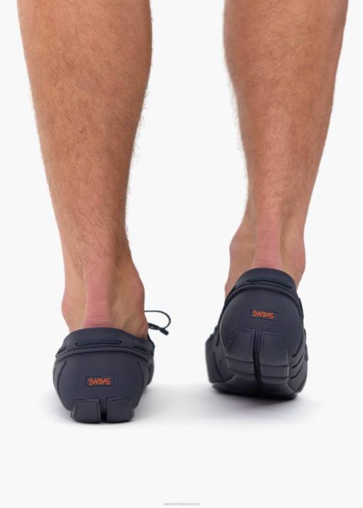 SWIMS marine mocassin en dentelle tressée chaussure 8HDH60