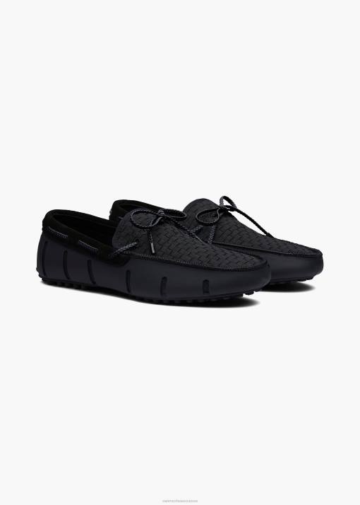 SWIMS noir pilote tissé chaussure 8HDH58