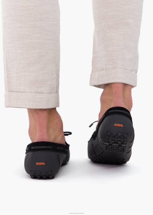 SWIMS noir pilote tissé chaussure 8HDH58