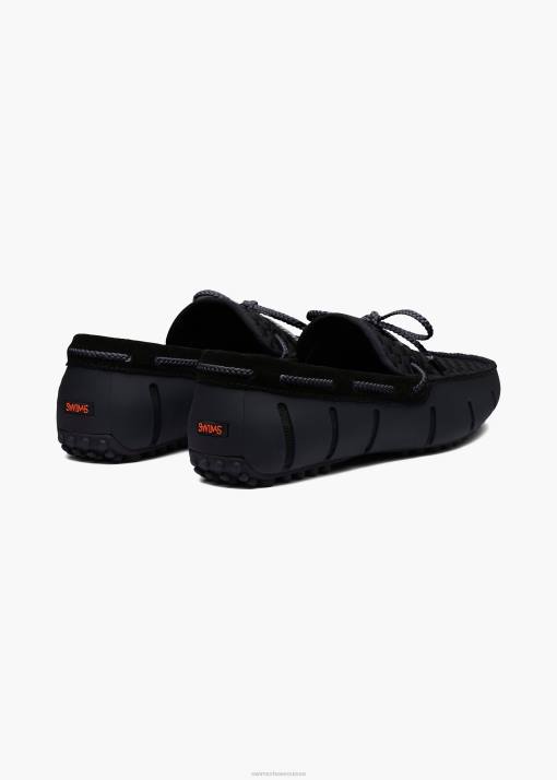 SWIMS noir pilote tissé chaussure 8HDH58