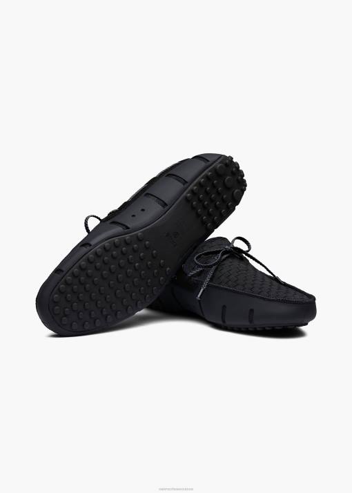 SWIMS noir pilote tissé chaussure 8HDH58