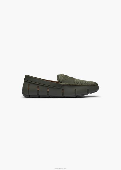 SWIMS olive mocassin chaussure 8HDH48