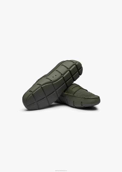 SWIMS olive mocassin chaussure 8HDH48