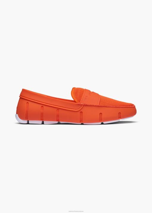 SWIMS orange mocassin chaussure 8HDH8