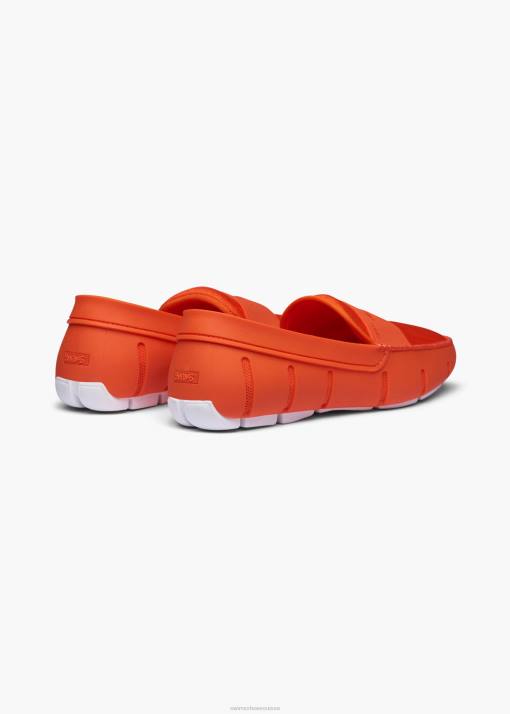SWIMS orange mocassin chaussure 8HDH8
