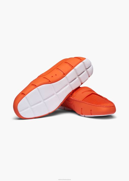 SWIMS orange mocassin chaussure 8HDH8
