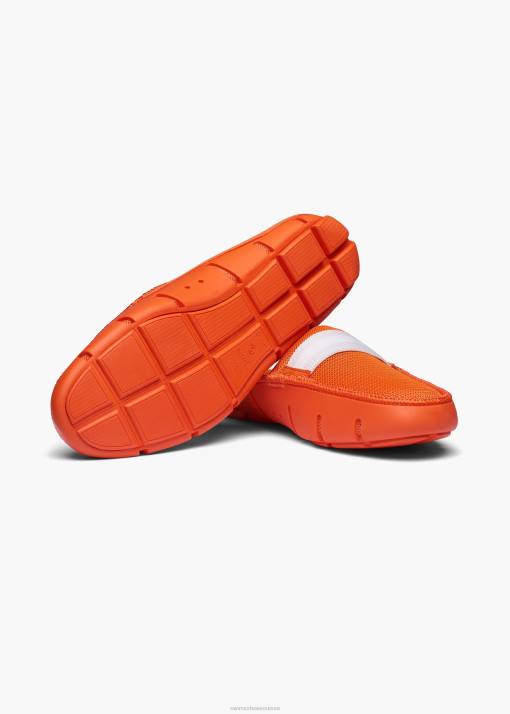 SWIMS orange mocassin à glissière chaussure 8HDH55