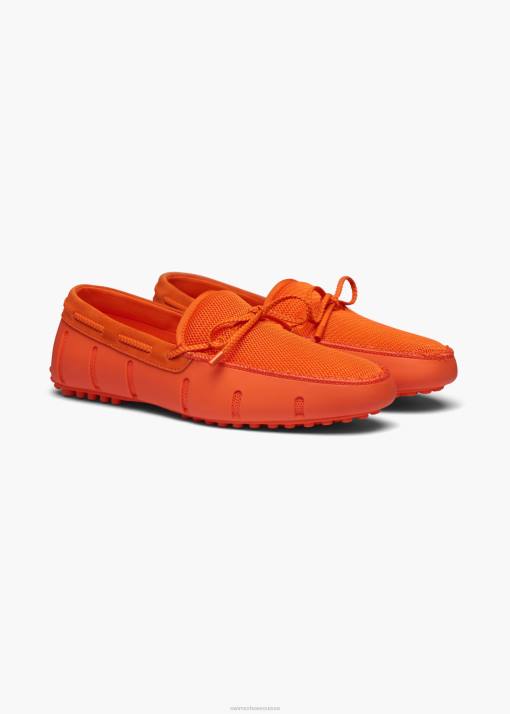 SWIMS orange mocassin lux en dentelle tressée chaussure 8HDH16