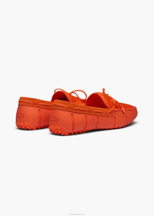 SWIMS orange mocassin lux en dentelle tressée chaussure 8HDH16
