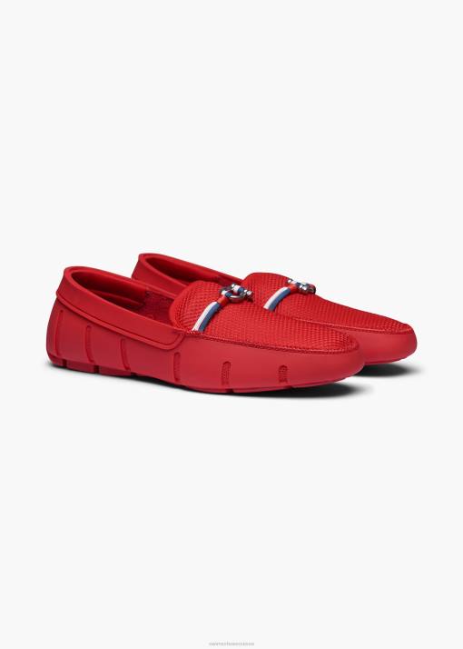 SWIMS rouge mocassin Riva chaussure 8HDH51