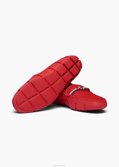 SWIMS rouge mocassin Riva chaussure 8HDH51
