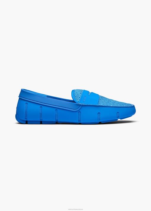 SWIMS voile bleue mocassin imprimé chaussure 8HDH31