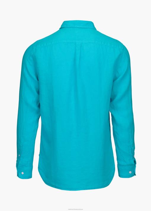 SWIMS azuré chemise en lin amalfi vêtements 8HDH225