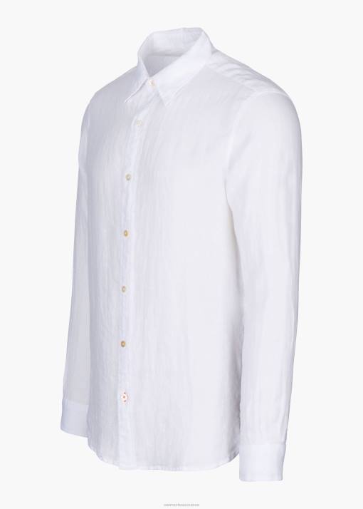 SWIMS blanc chemise en lin amalfi vêtements 8HDH244