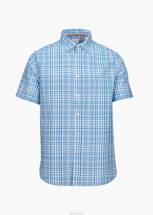 SWIMS ciels bleus chemise tissée Furore vêtements 8HDH212