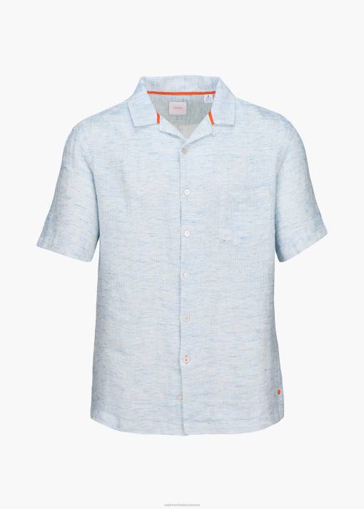 SWIMS linge de ciel bleu chemise capri en lin vêtements 8HDH202