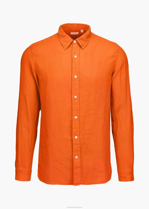 SWIMS orange chemise en lin amalfi vêtements 8HDH252