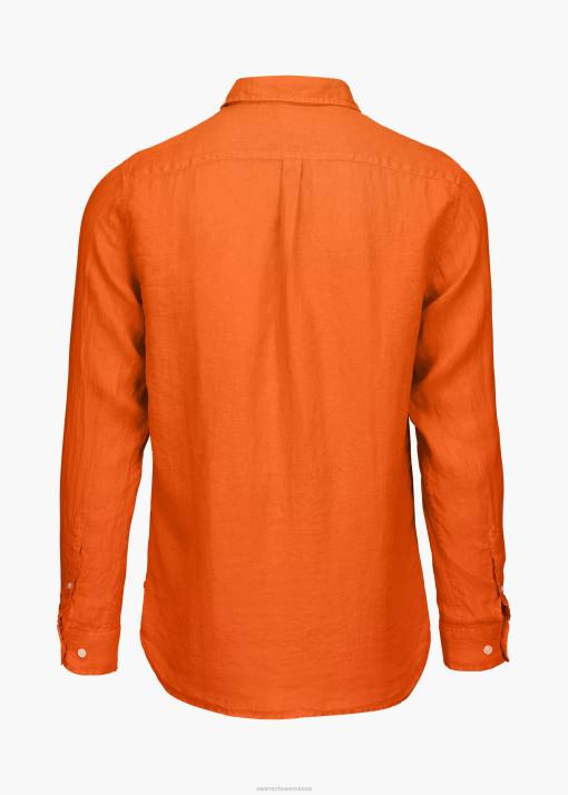 SWIMS orange chemise en lin amalfi vêtements 8HDH252