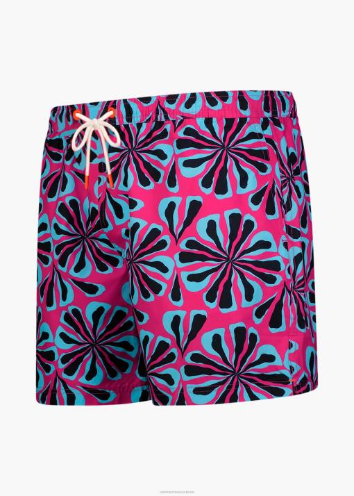 SWIMS framboise florale short de bain onda 6