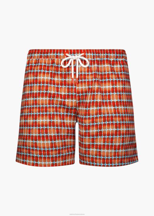 SWIMS géo orange short de bain onda 6" vêtements 8HDH299
