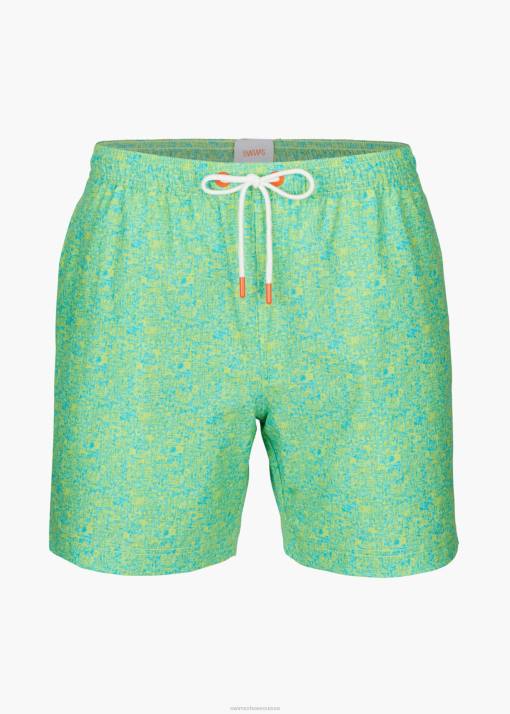 SWIMS imprimé céruléen short de bain onda 6" vêtements 8HDH297