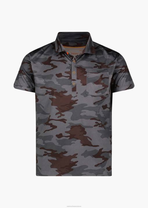 SWIMS camouflage gris polo à manches courtes vêtements 8HDH234