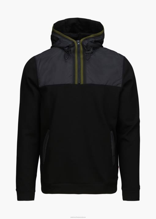 SWIMS noir sweat à capuche Davos vêtements 8HDH198