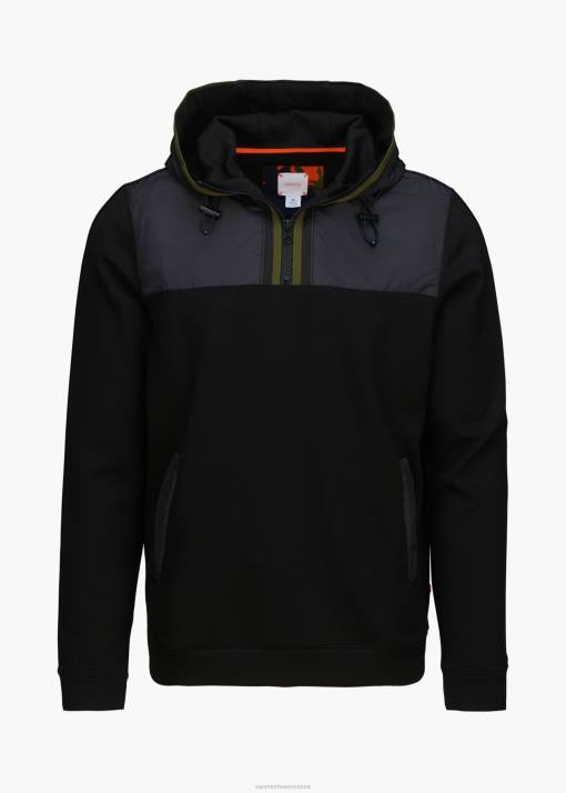 SWIMS noir sweat à capuche Davos vêtements 8HDH198