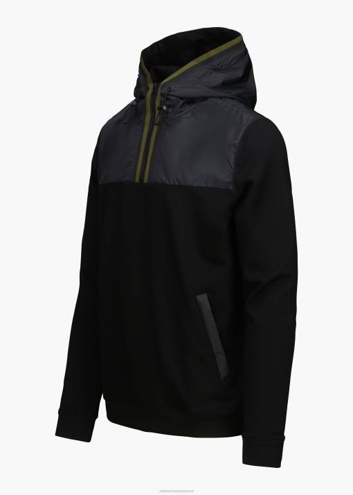 SWIMS noir sweat à capuche Davos vêtements 8HDH198