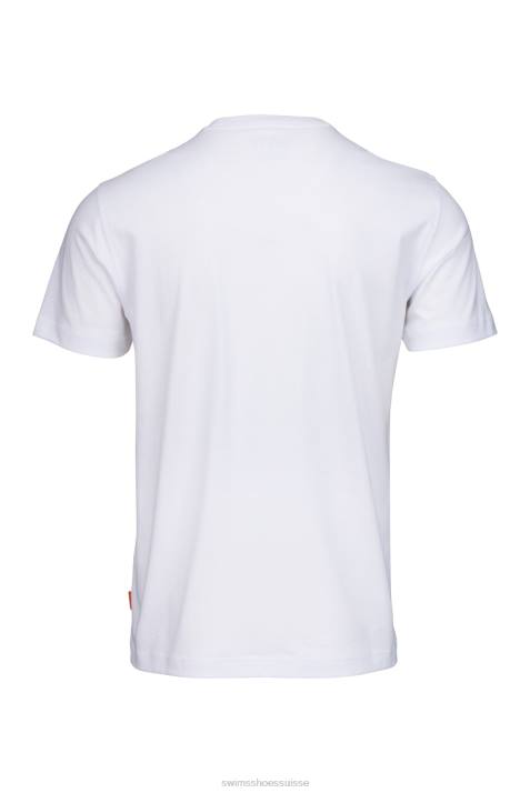 SWIMS blanc aksla t-shirt vêtements 8HDH208