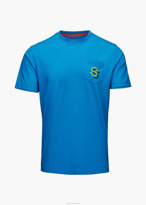 SWIMS ciels bleus tee-shirt graphique vêtements 8HDH215