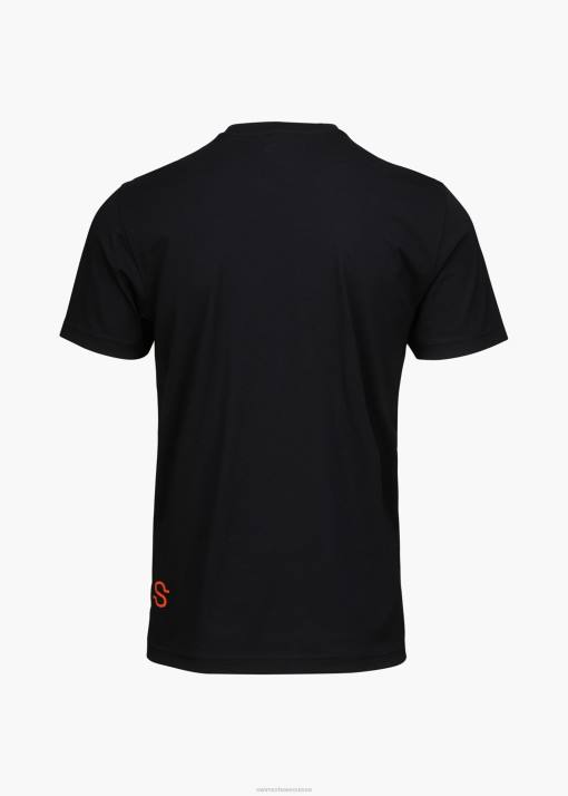 SWIMS noir t-shirt graphique ravello vêtements 8HDH257