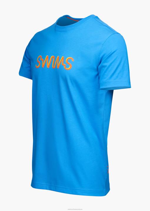 SWIMS voile bleue t-shirt graphique ravello vêtements 8HDH246