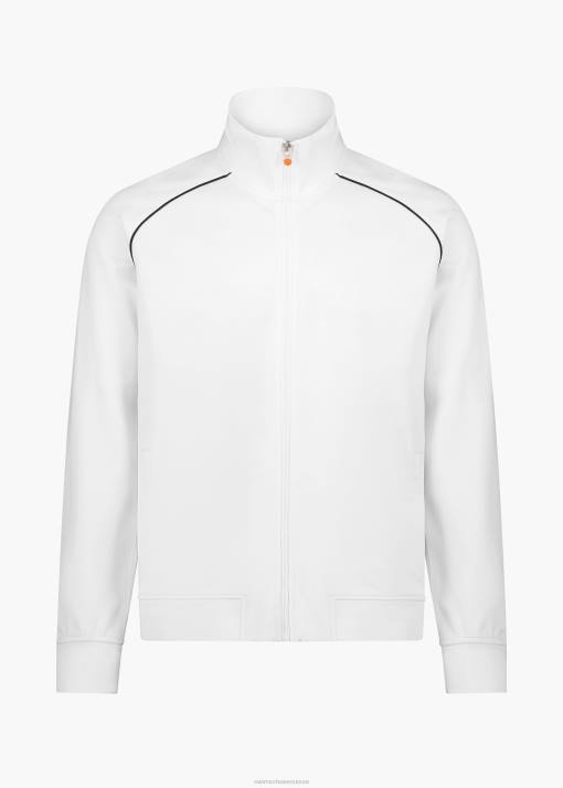 SWIMS blanc veste de survêtement entièrement zippée ballstad vêtements 8HDH154