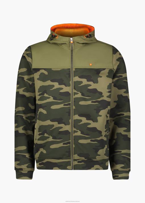 SWIMS camouflage vert petit camouflage à fermeture éclair intégrale vêtements 8HDH318