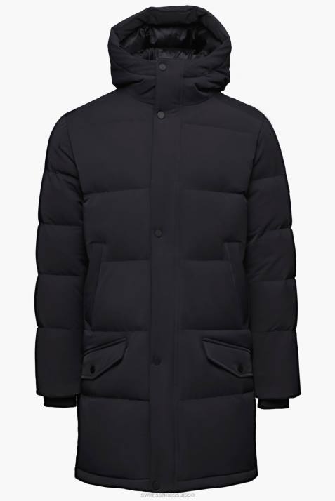 SWIMS noir parka ontario vêtements 8HDH176